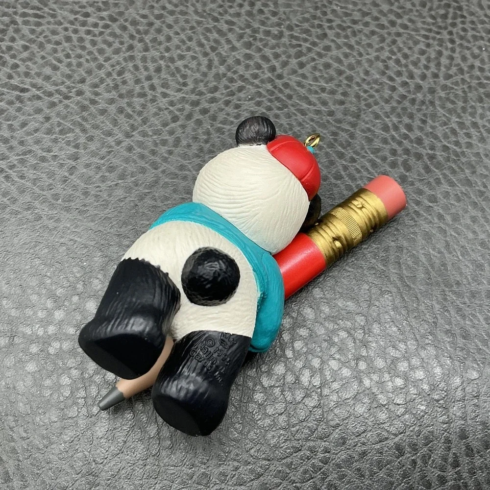Vintage 1995 Hallmark Keepsake Super Sharp Son Panda Christmas Ornament Box